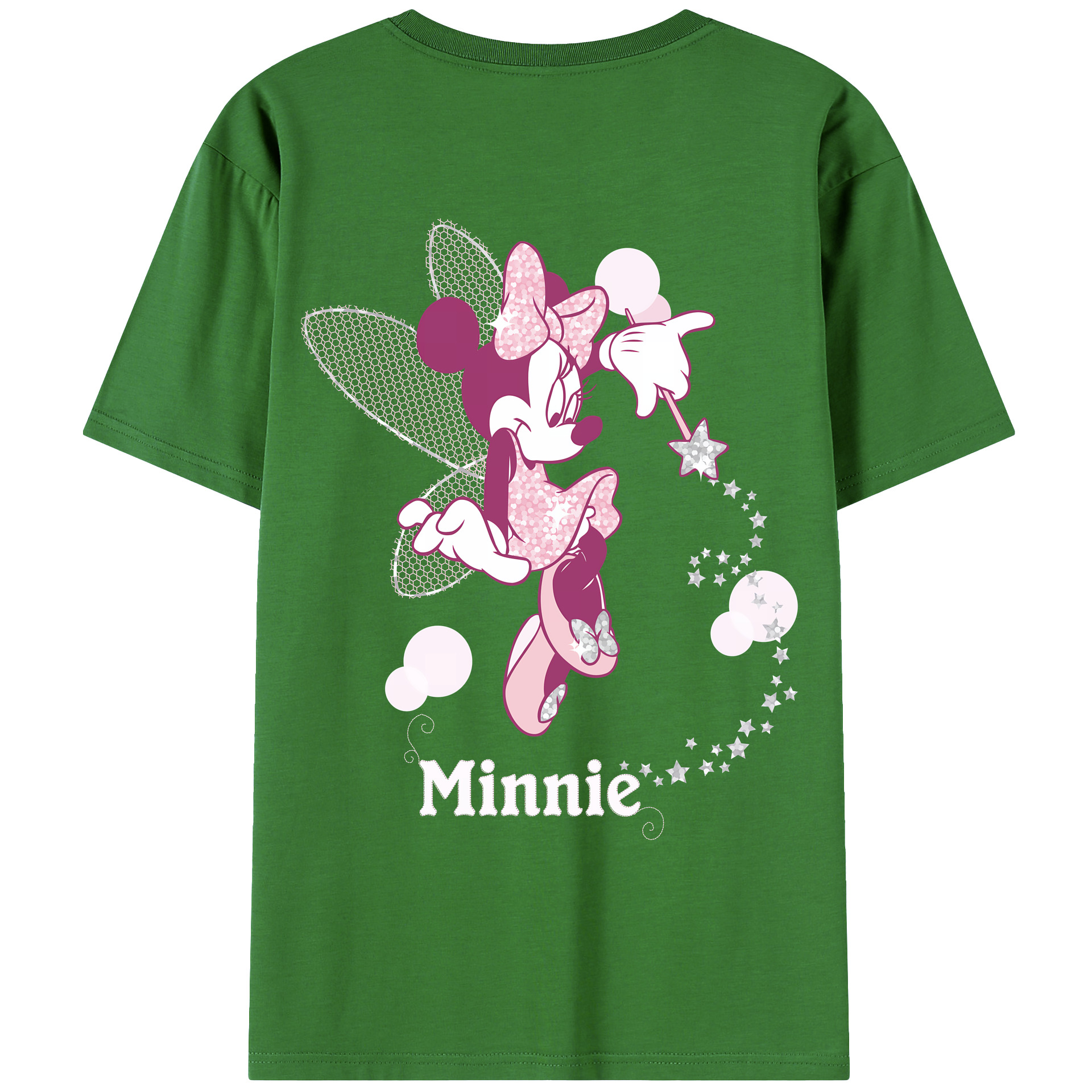 （画像用） ミッキーマウス Mickey Mouse レディース半袖Tシャツ(バックプリント)